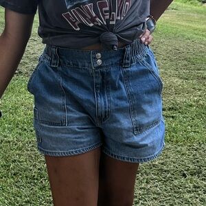 Light Wash Blue Jean Shorts